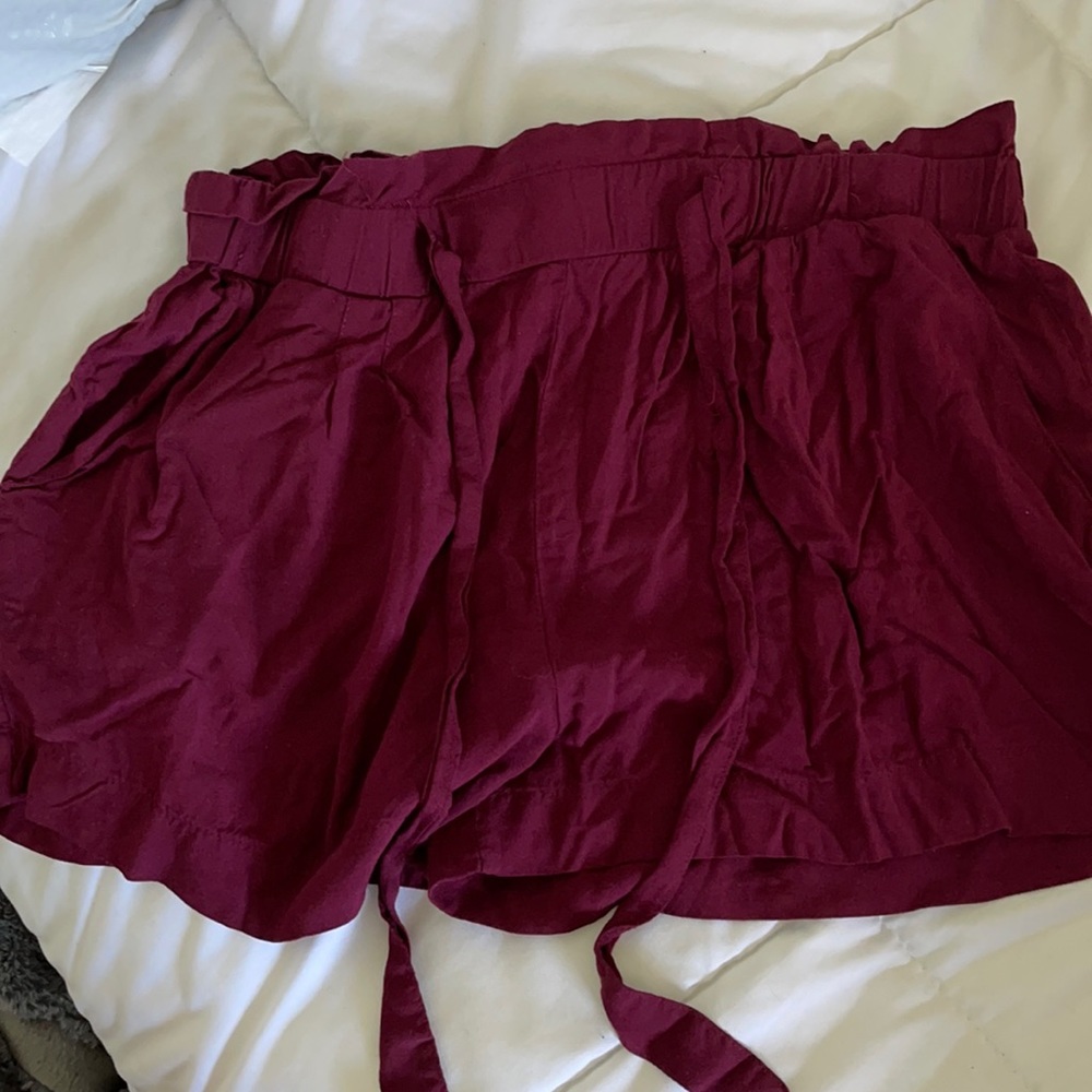 Maroon Dress shorts